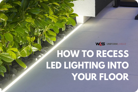 Adding recessed LED lighting to your floor blog banner.