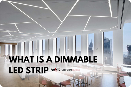Dimmable LED strip lighting integrated into geometric ceiling design – Wired4Signs USA