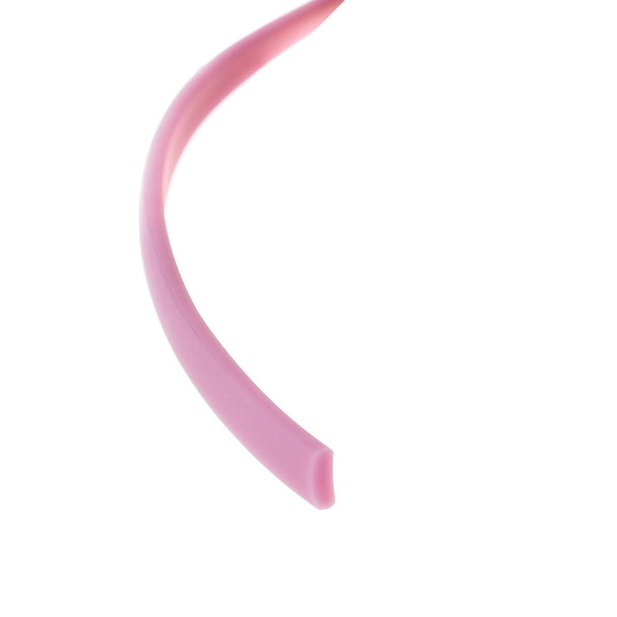 A close-up of the curved, light pink Upper cover for Niza Duo against a plain white background.