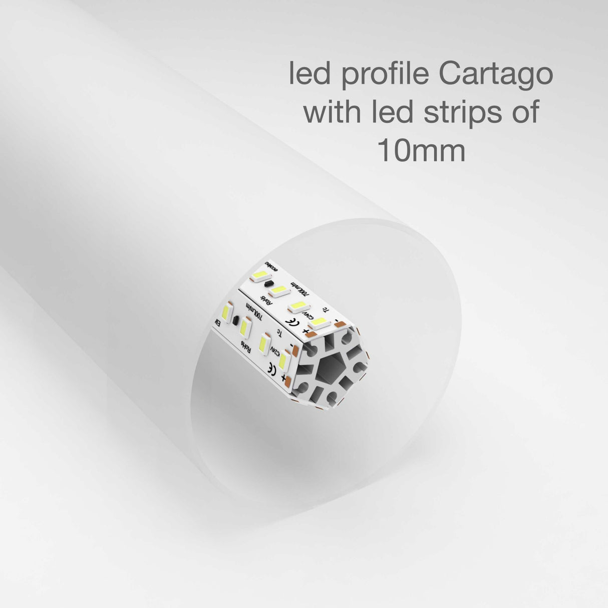 360 Degree Suspended Tube LED Lighting Channel ~ Model Cartago - Wired4Signs USA - Buy LED lighting online