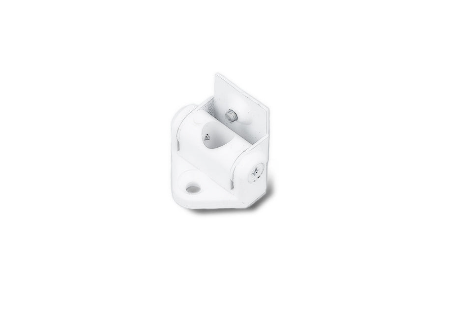 White metal Tilting Bracket with a hinged mounting plate and a central pivot point for adjustable-angle mounting.