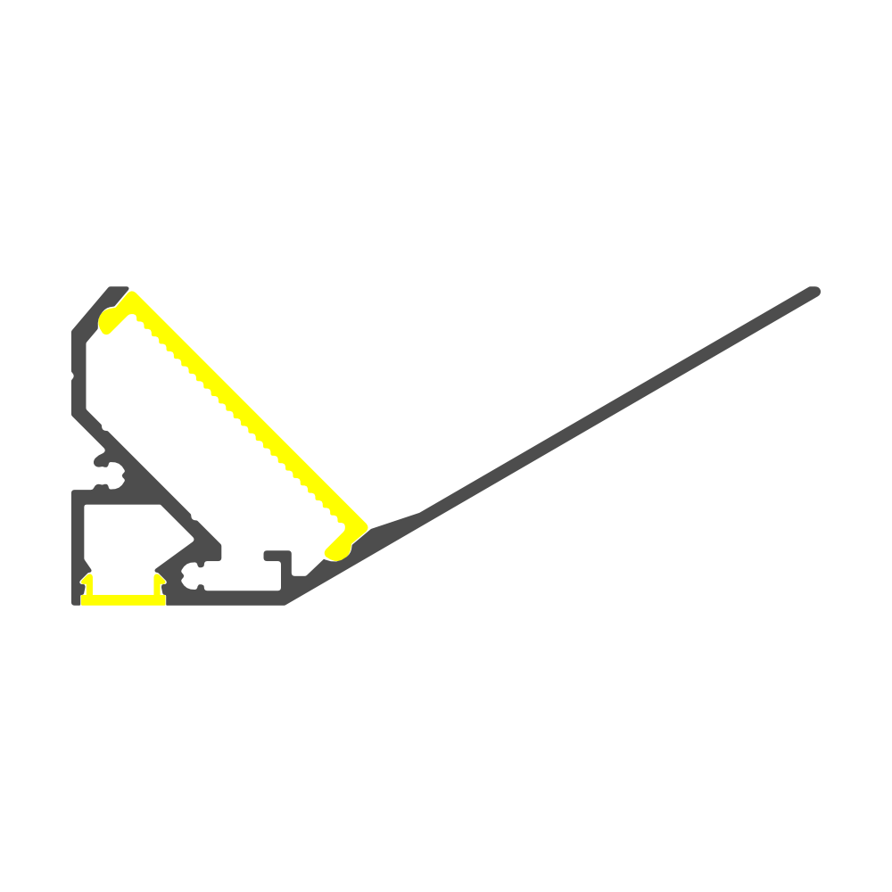 Up and Down Cove Lighting Molding Profile ~ Model Alu-Ceiling Washer - Wired4Signs USA - Buy LED lighting online