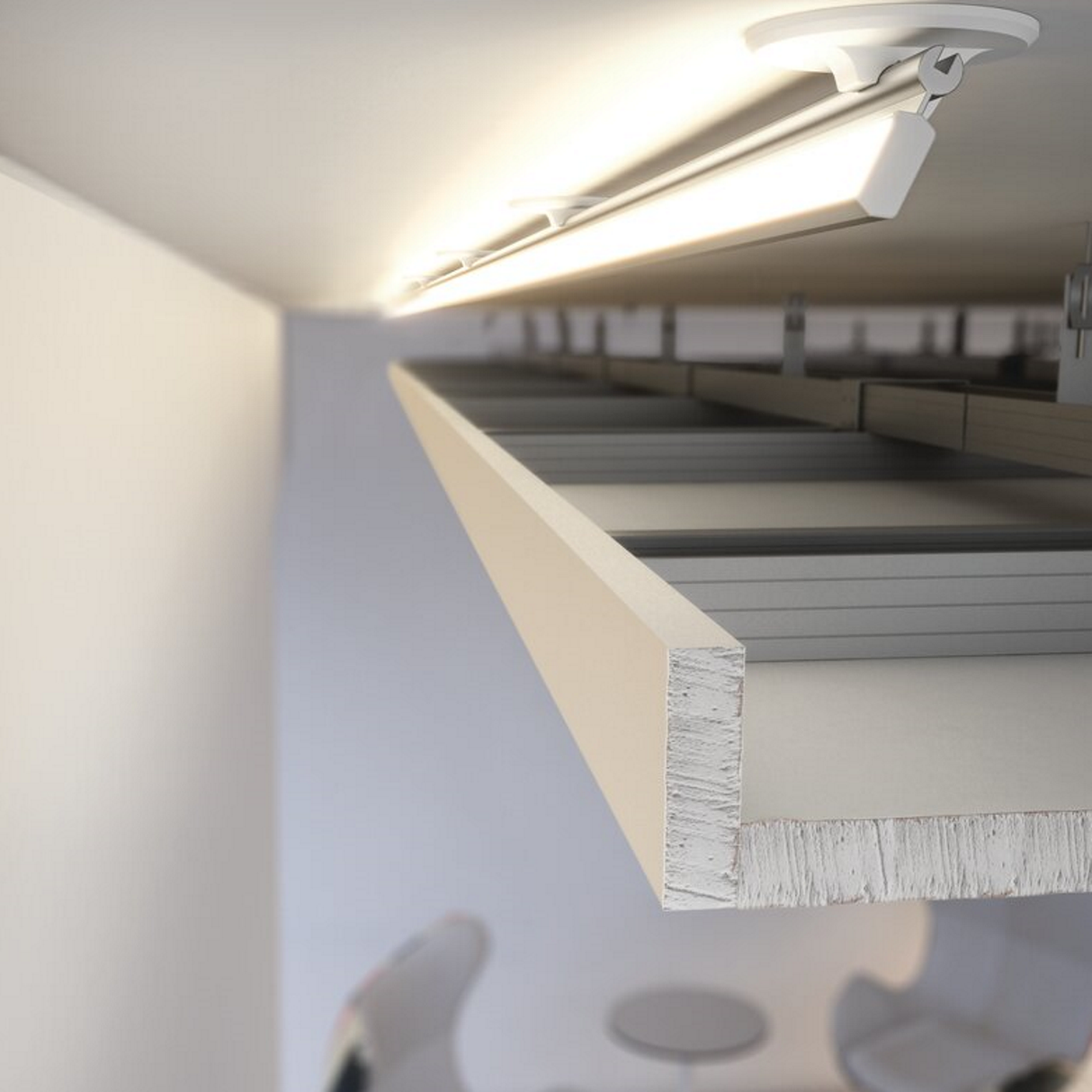 Adjustable Angle LED Cove Light Channel ~ Model Poli - Wired4Signs USA - Buy LED lighting online