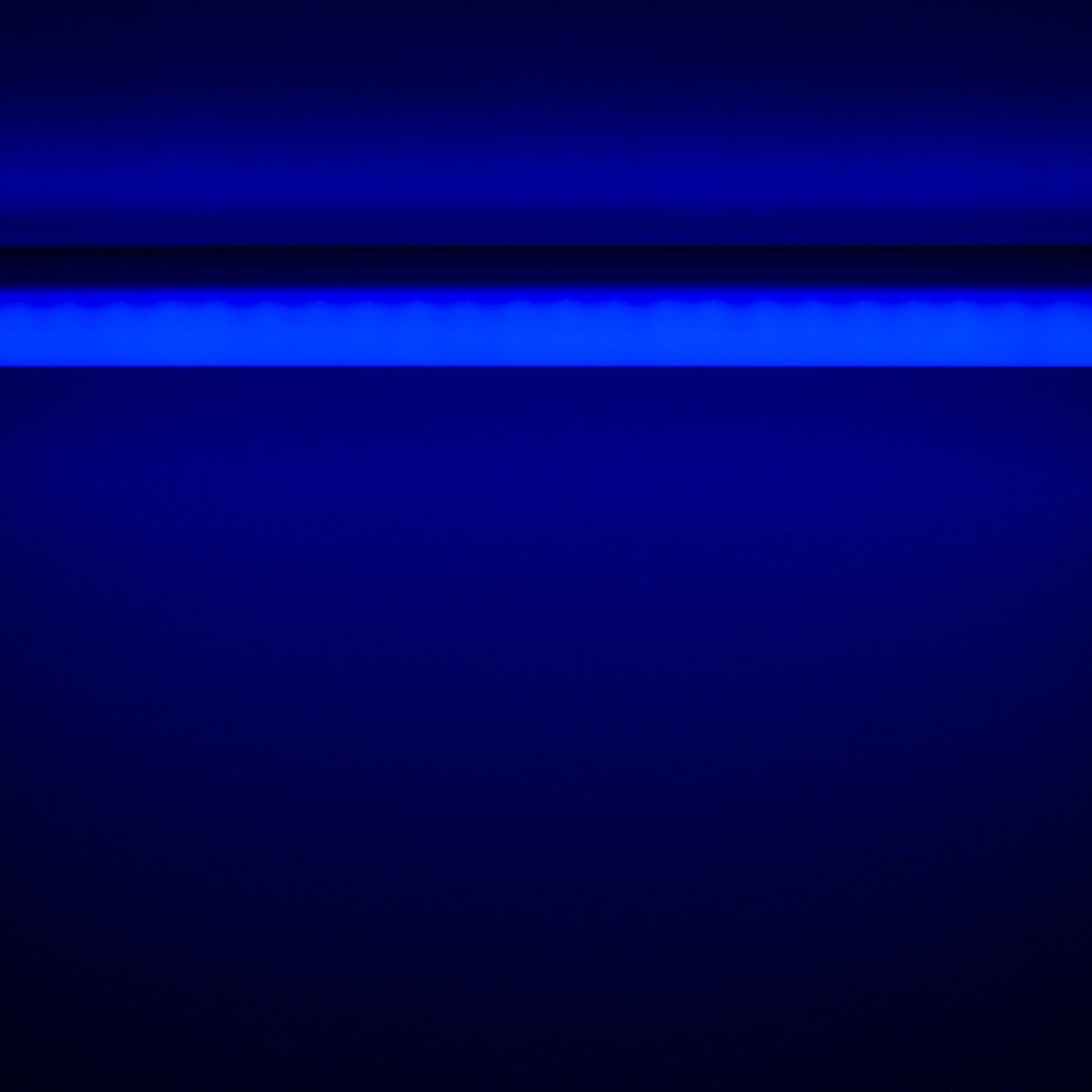 A dark blue background with two Colored Border Contour Tube Light ~ Hi-Lite 30 Straight Sections near the top, creating a minimalistic and modern abstract design.