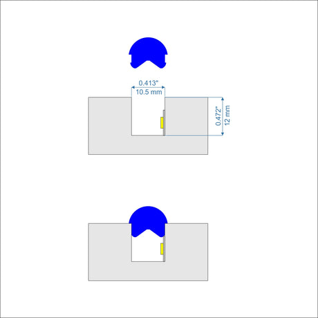 Marsella Flexible Color Diffusers for LED Strip - Wired4Signs USA - Buy LED lighting online