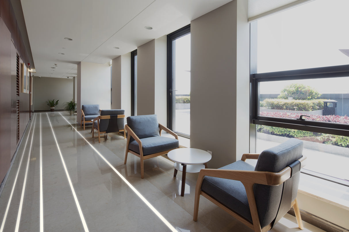 Recessed Walk-Over LED Channel for Tiled Floors ~ Model Floor8