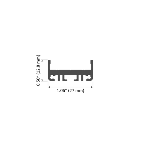 Square LED Diffuser Channel ~ Model Flo - Wired4Signs USA - Buy LED lighting online
