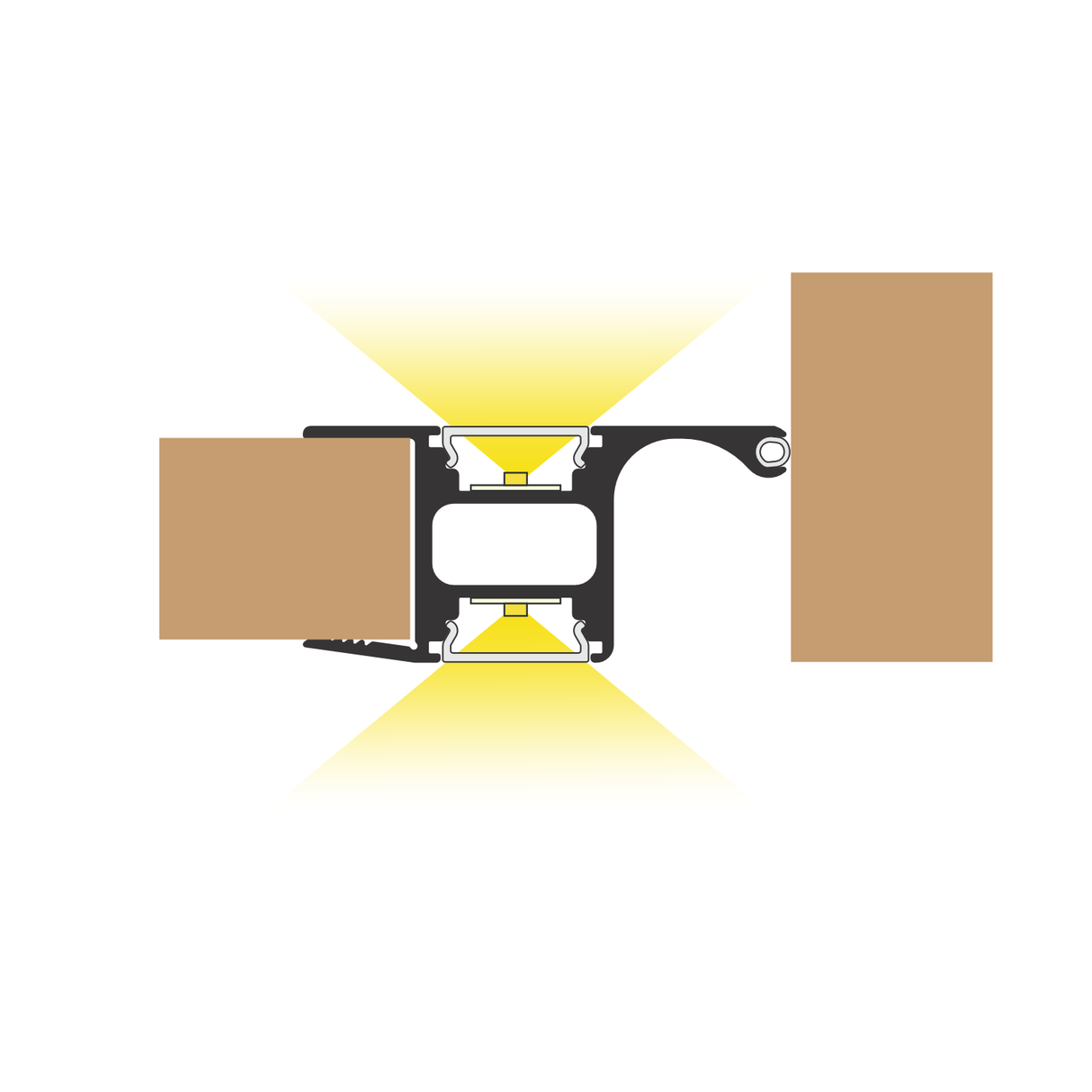 Up & Down Cabinet Shelf Lighting LED Channel ~ Handy10 | Wired4signs USA