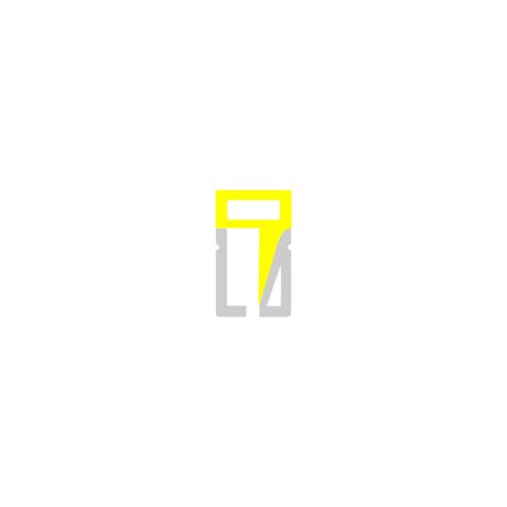 Minimalist graphic of a yellow USB flash drive with USB in light gray below, inspired by the clean lines of the Flexible LED Neon Light Silicone Profile ~ Model Neon Las Vegas Easy, set on a plain white background.