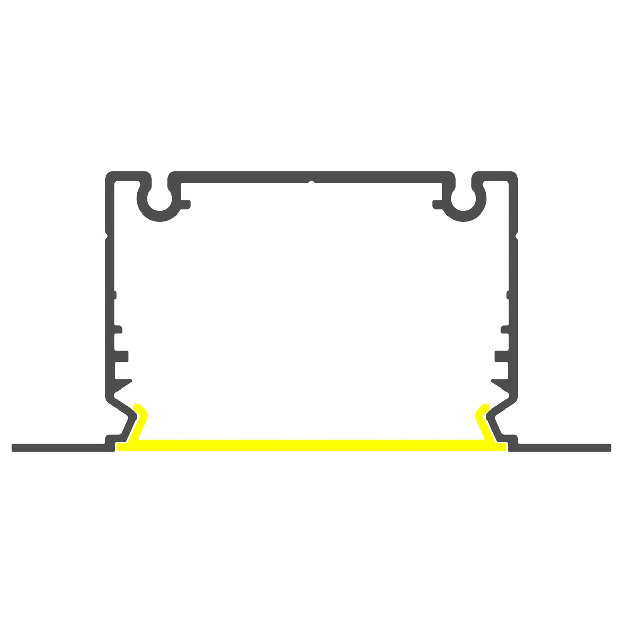 Large Recessed Easy-Mounting LED Channel ~ Model Phil Recessed