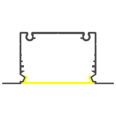 Large Recessed Easy-Mounting LED Channel ~ Model Phil Recessed