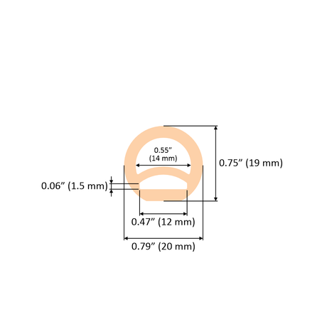 Flexible Diffuser for LED Strip ~ Model Neon Redondo XL - Wired4Signs USA - Buy LED lighting online