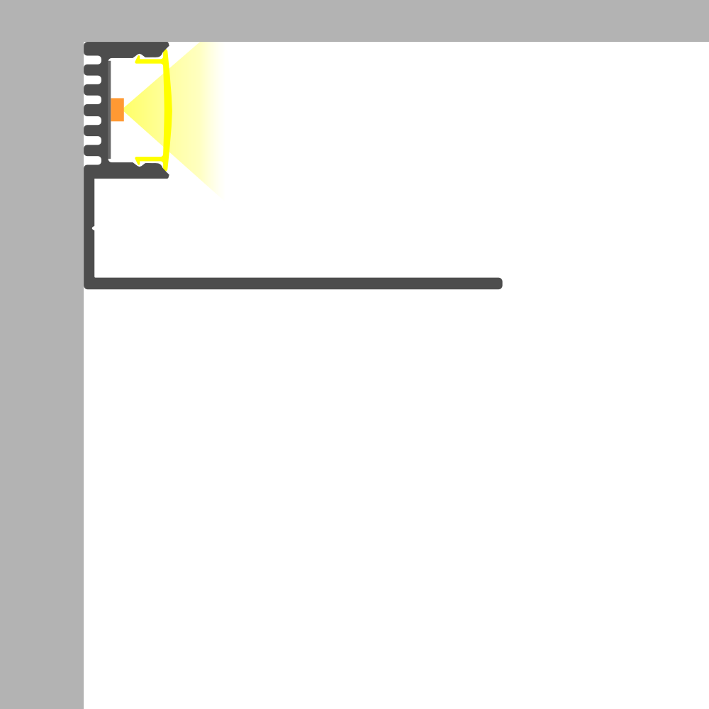 Drywall Perimeter LED Lighting Channel ~ Model Tallin