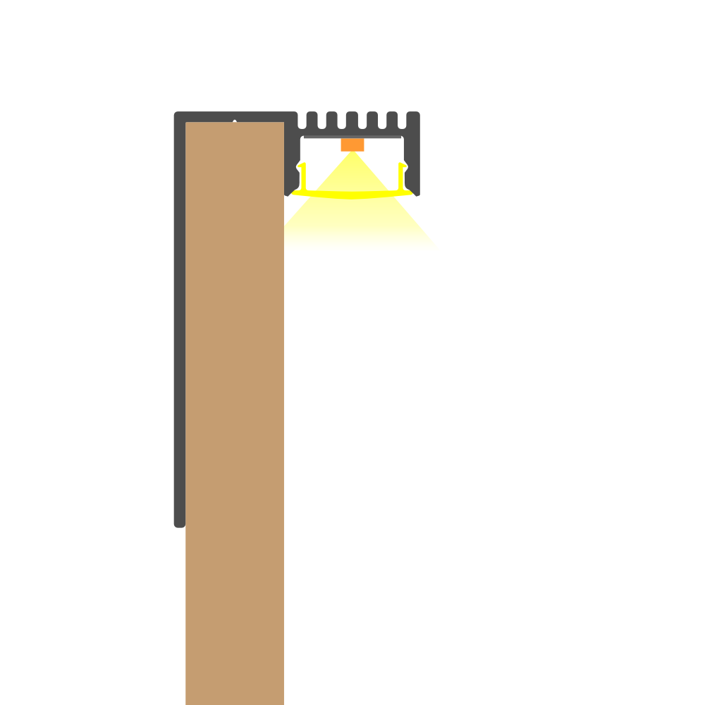 Drywall Perimeter LED Lighting Channel ~ Model Tallin