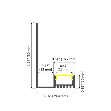 Drywall Perimeter LED Lighting Channel ~ Model Tallin