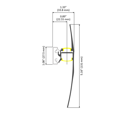Up/Down Linear LED Sconce Channel ~ Model Wall LED Lamp - Wired4Signs USA - Buy LED lighting online