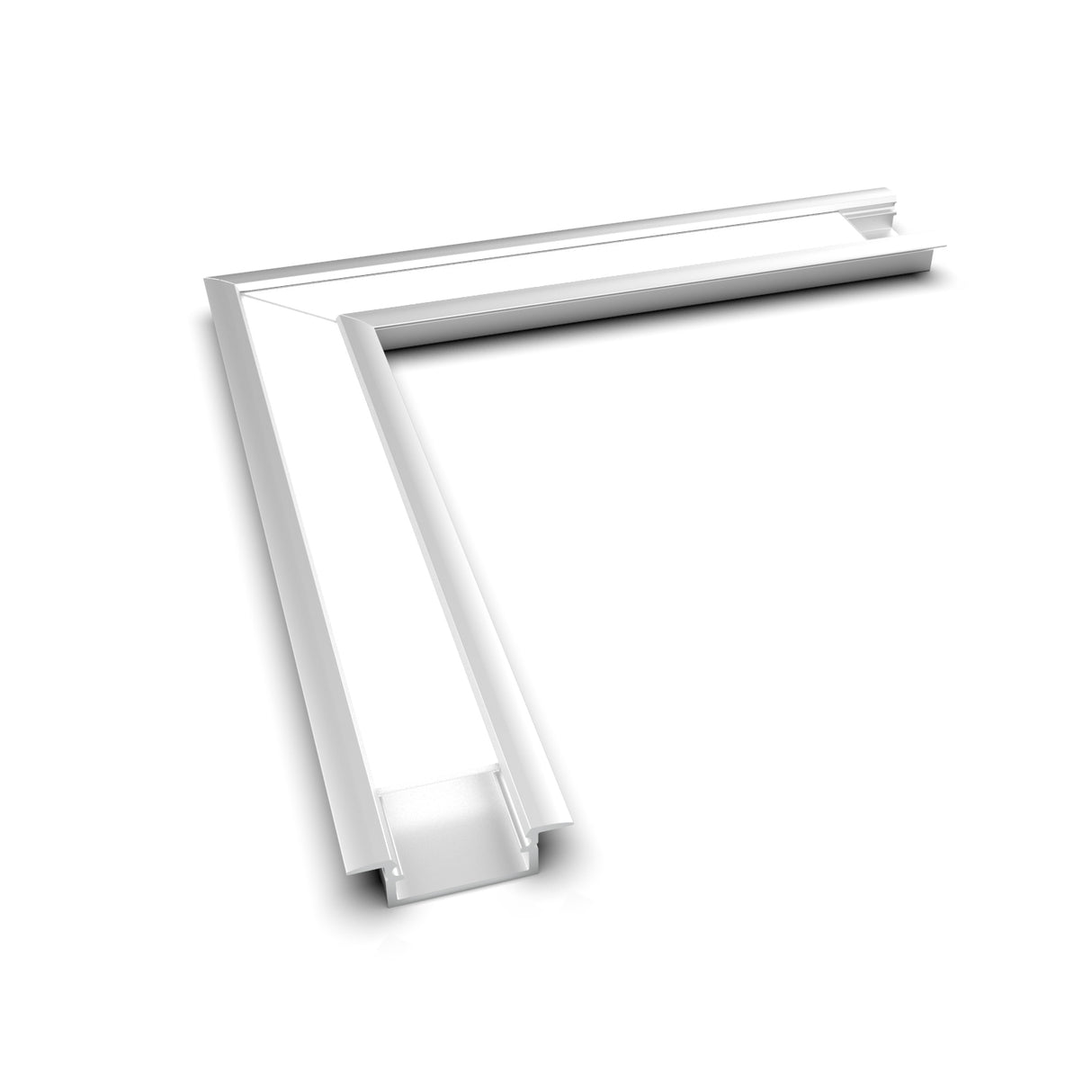The 90 Degree Connector for Begtin12 Profile is displayed on a plain white background, designed to enable seamless corner installations with L-shaped aluminum LED channels for housing and mounting LED strip lights.