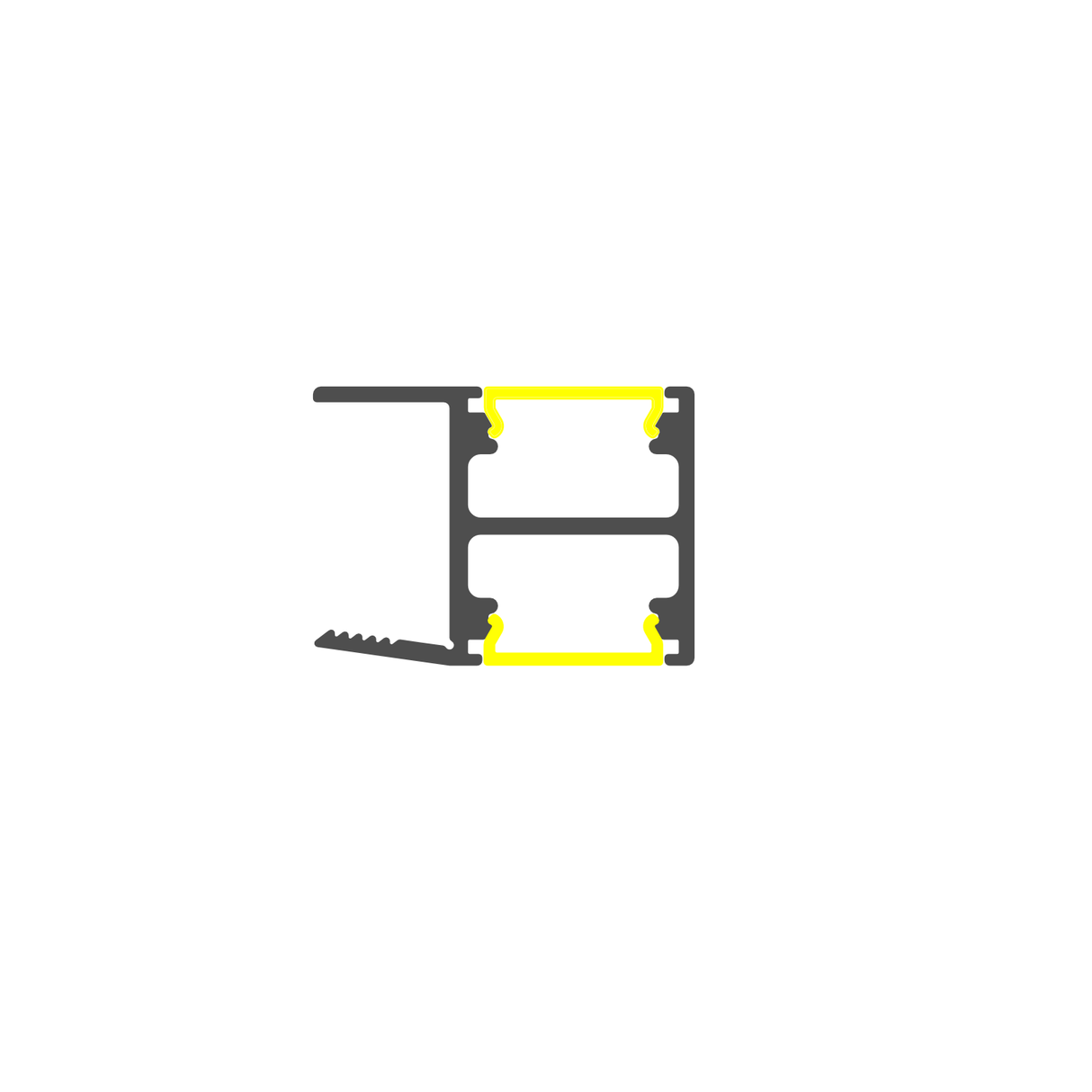 Up & Down Cabinet Shelf Lighting LED Channel ~ Face12 | Wired4signs USA