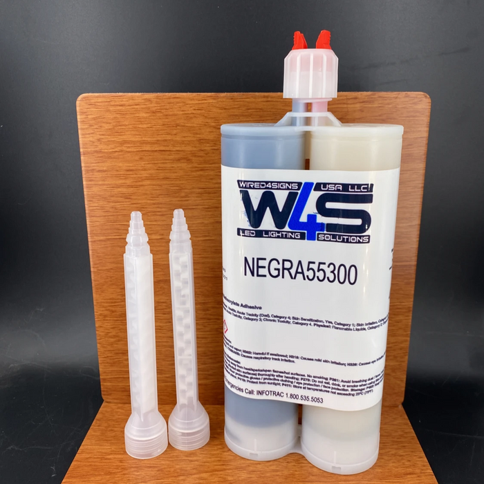 Black 2-part Methacrylate Adhesive ~ W4S 55300 (400ml 1:1 Mix)