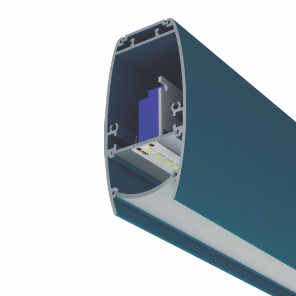 Elegant Pendant Light Channel ~ Model Ricardo | Wired4signs USA | Linear channel, Polycarbonate panels, Lightweight channel