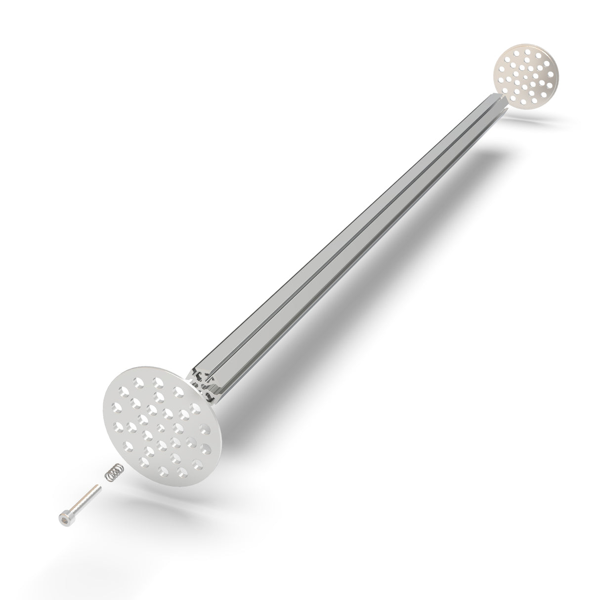 An LED Mounting Kit for Smokies70 Profile with a hexagon heatsink, along with a screw and spring, is displayed on a white background.