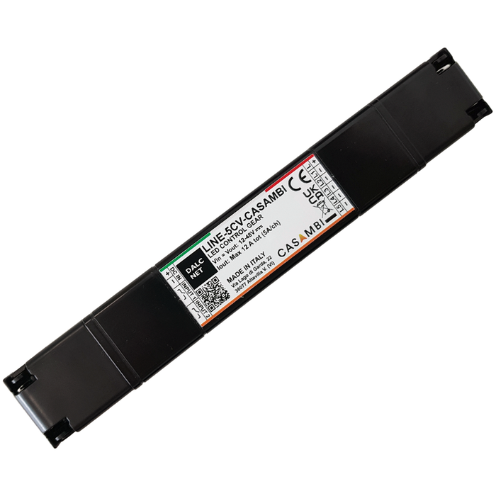 Slimline 5-Channel RGB+TW LED Dimmer with Casambi~ Model LINE-5CV-CASAMBI