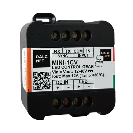 Miniature 1-Channel LED Dimmer with Push Button Control ~ Model MINI-1CV - Wired4Signs USA - Buy LED lighting online