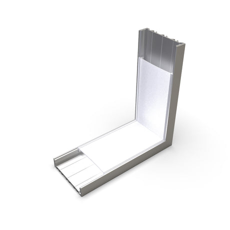 A silver L-shaped metal Connector for SLW10 Profile, often used as a 90-degree joiner for LED channels, is shown on a white background.