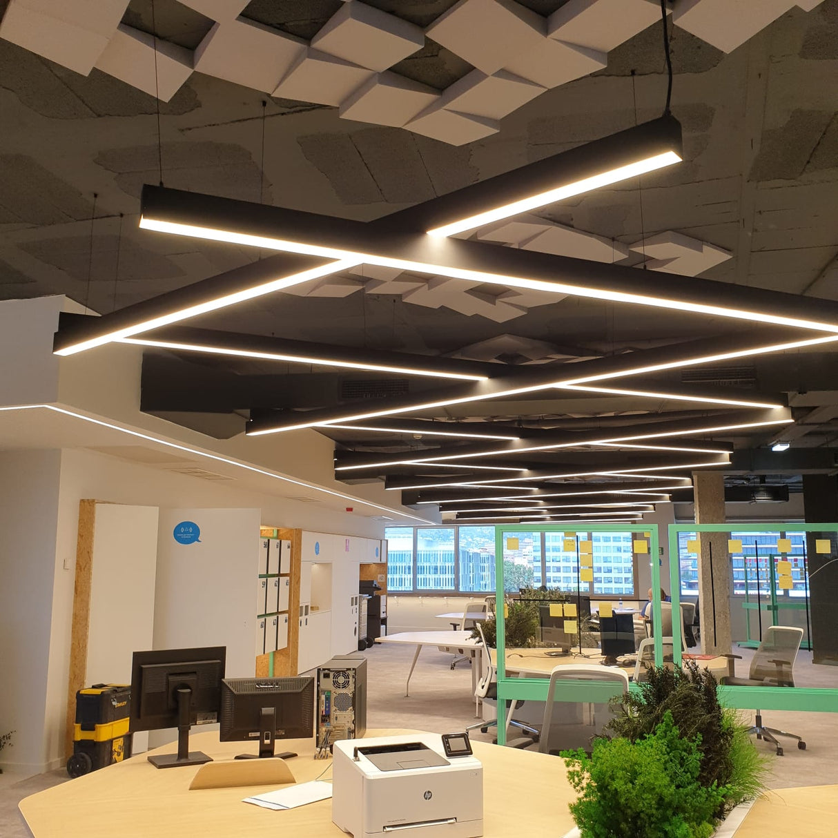 3.5x1.5" Linear Suspension Lighting Channel ~ Model Munich Magnum Slim - Wired4Signs USA - Buy LED lighting online