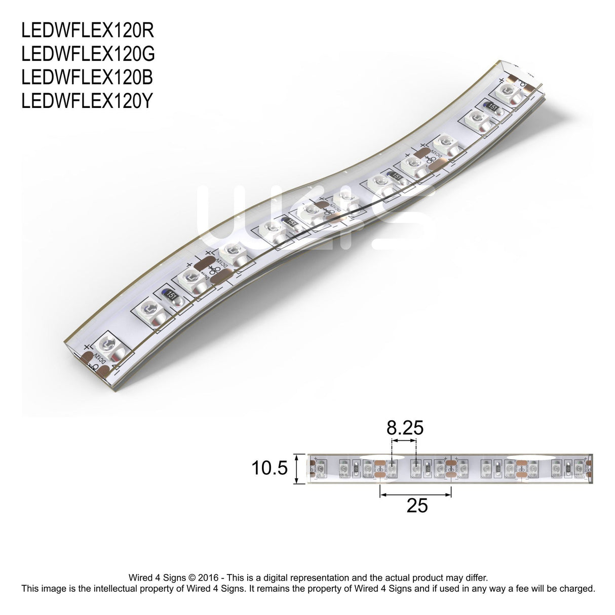 12v Constant Voltage LED Strip 3528 chip ~ Daisy Series - Wired4Signs USA - Buy LED lighting online