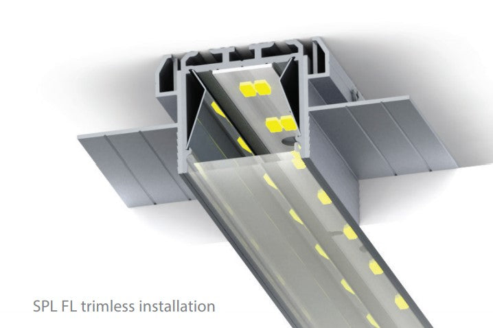 Gypsum ceiling installation base profile - Wired4Signs USA - Buy LED lighting online