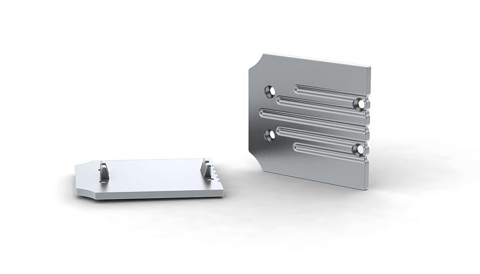 (Discontinued) Aluminum end cap for PL35D LED profile w/out cable hole - Wired4Signs USA - Buy LED lighting online