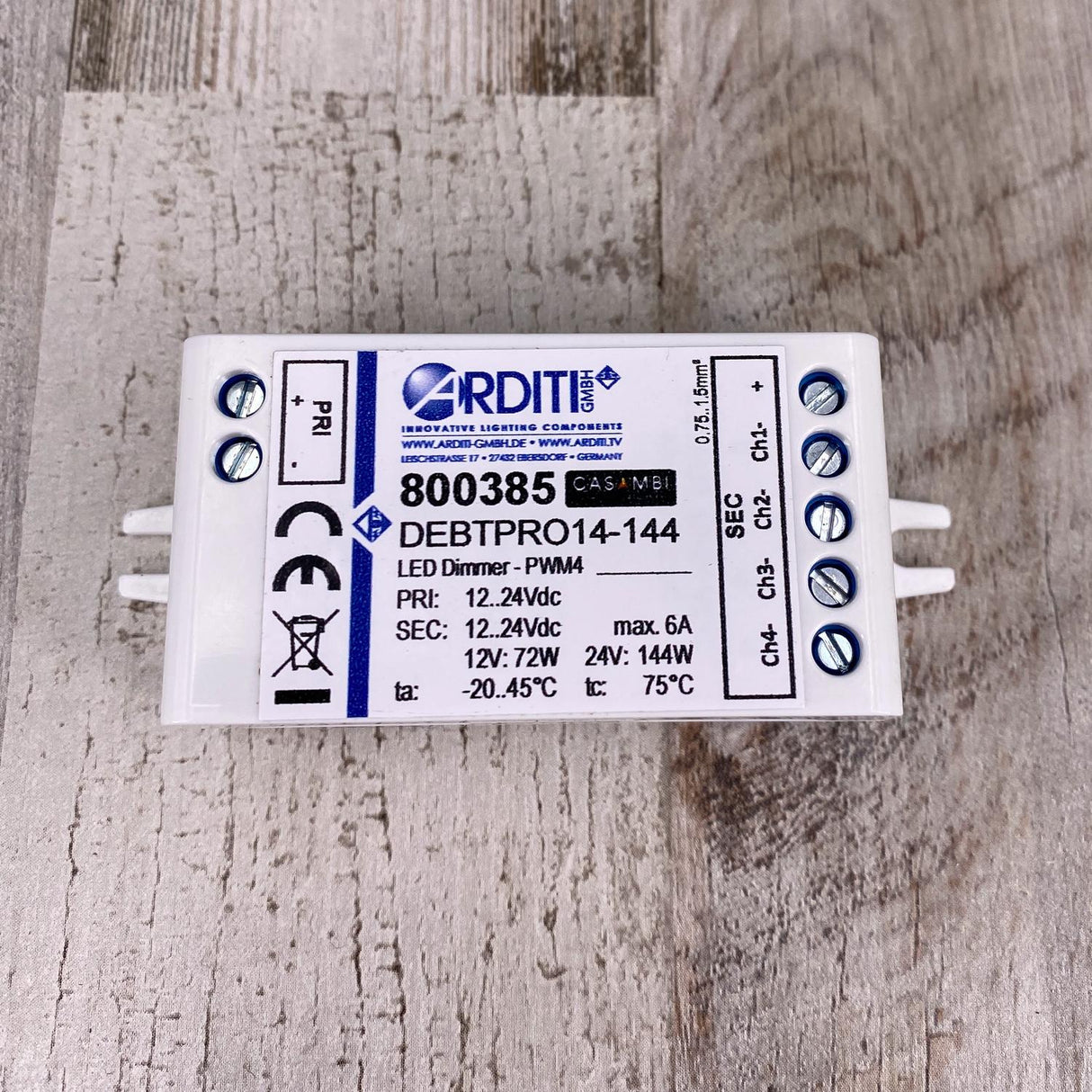 Casambi 4-Channel Bluetooth Mesh LED Controller ~ Model CBU-PWM4 - Wired4Signs USA - Buy LED lighting online