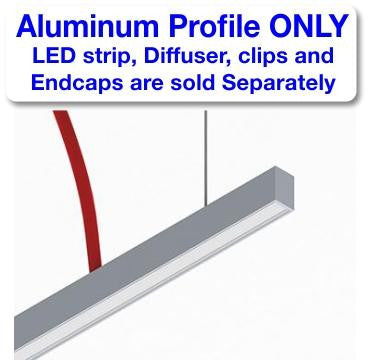 Thin Surface Mount LED Strip Channel ~ Model Alu-Swiss - Wired4Signs USA - Buy LED lighting online