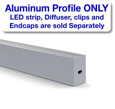 Thin Surface Mount LED Strip Channel ~ Model Alu-Swiss - Wired4Signs USA - Buy LED lighting online