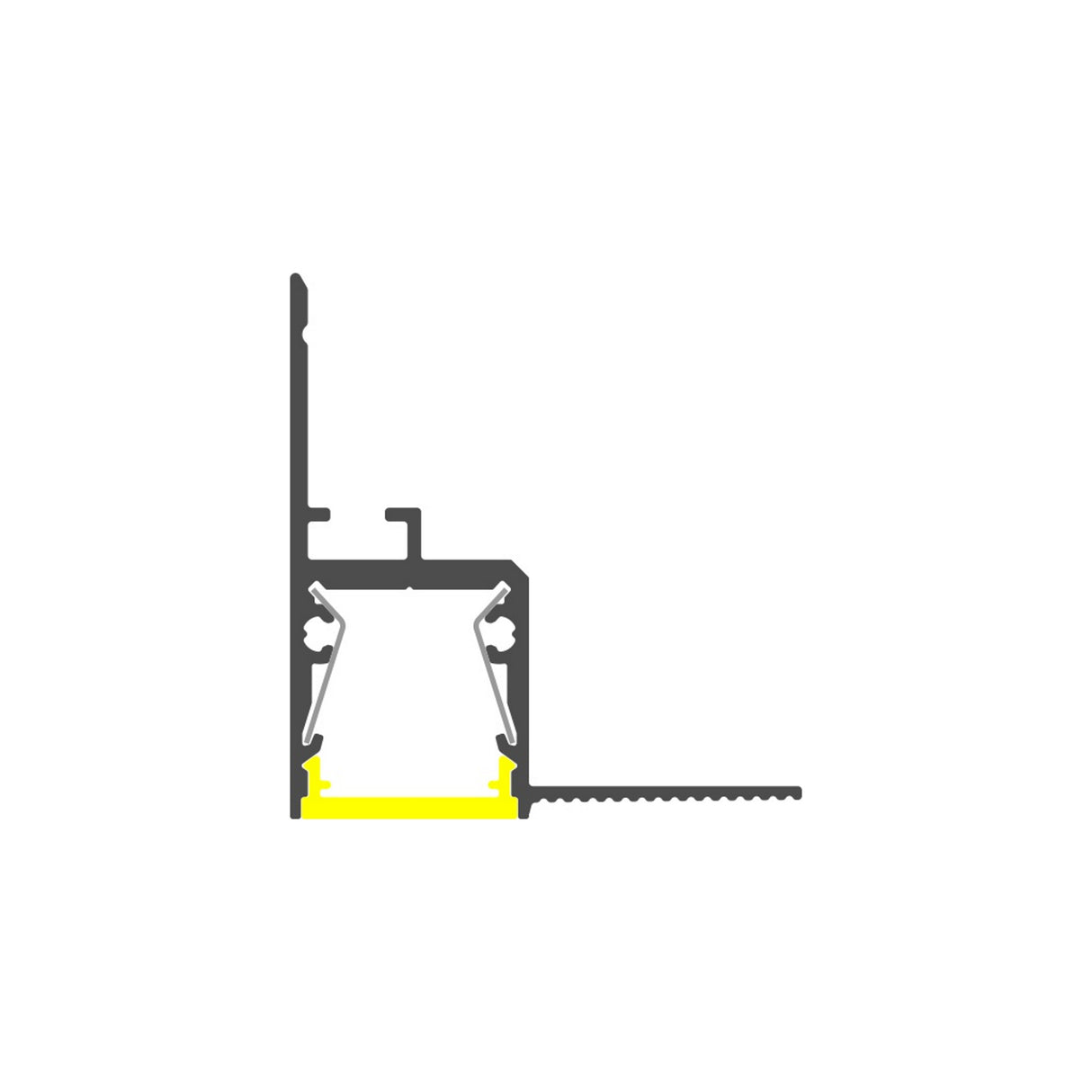 Plaster-in Ceiling Perimeter Lighting Channel ~ Model Alu-Ceiling US - Wired4Signs USA - Buy LED lighting online