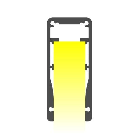 LED Glass Railing Edge-Lit LED Strip Channel ~ Model Alu-Glass - Wired4Signs USA - Buy LED lighting online