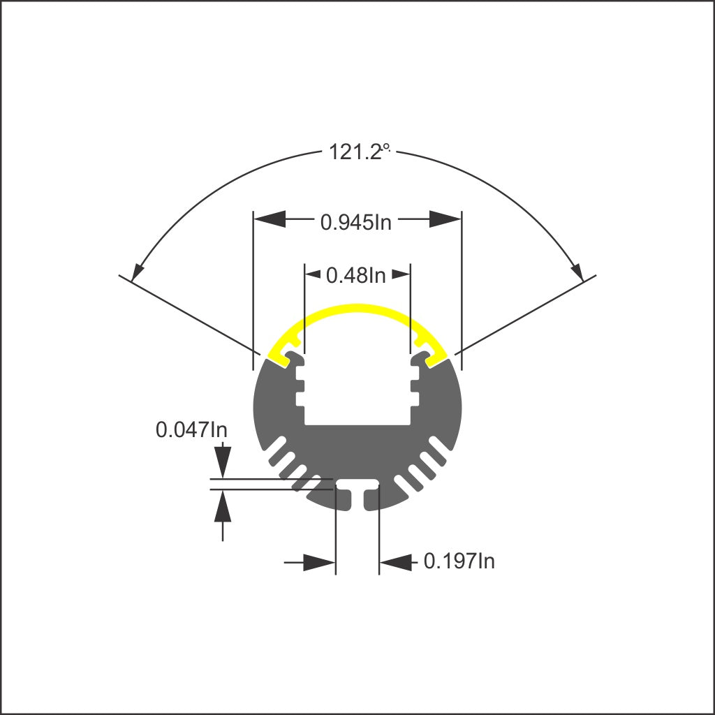Lighted Closet Rod LED Channel ~ Model Alu-Round - Wired4Signs USA - Buy LED lighting online