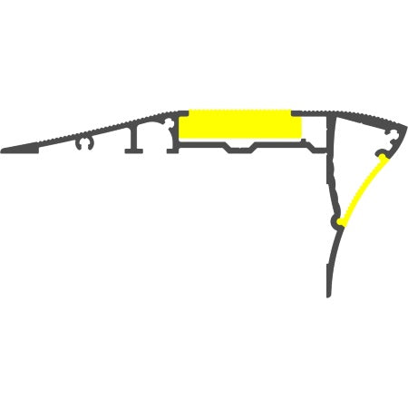 Silver LED Stair Light Channel ~ Model Alu-Stair2 - Wired4Signs USA - Buy LED lighting online