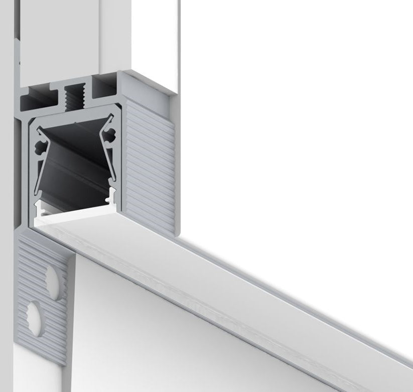 Plaster Board Wall Wash LED Channel ~ Model Alu-Cove1 - Wired4Signs USA - Buy LED lighting online