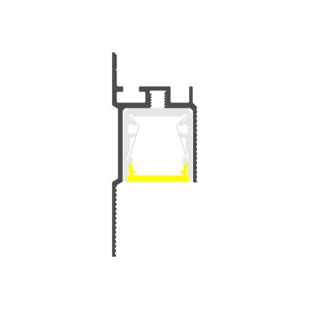 Plaster Board Wall Wash LED Channel ~ Model Alu-Cove1 - Wired4Signs USA - Buy LED lighting online