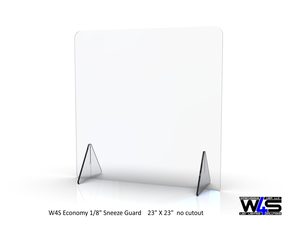 Economy 1/8" Sneeze Guard - Wired4Signs USA - Buy LED lighting online
