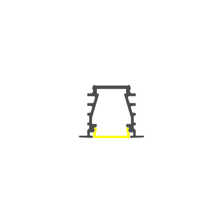 0.39" Recessed LED Channel ~ Model Deep10 - Wired4Signs USA - Buy LED lighting online
