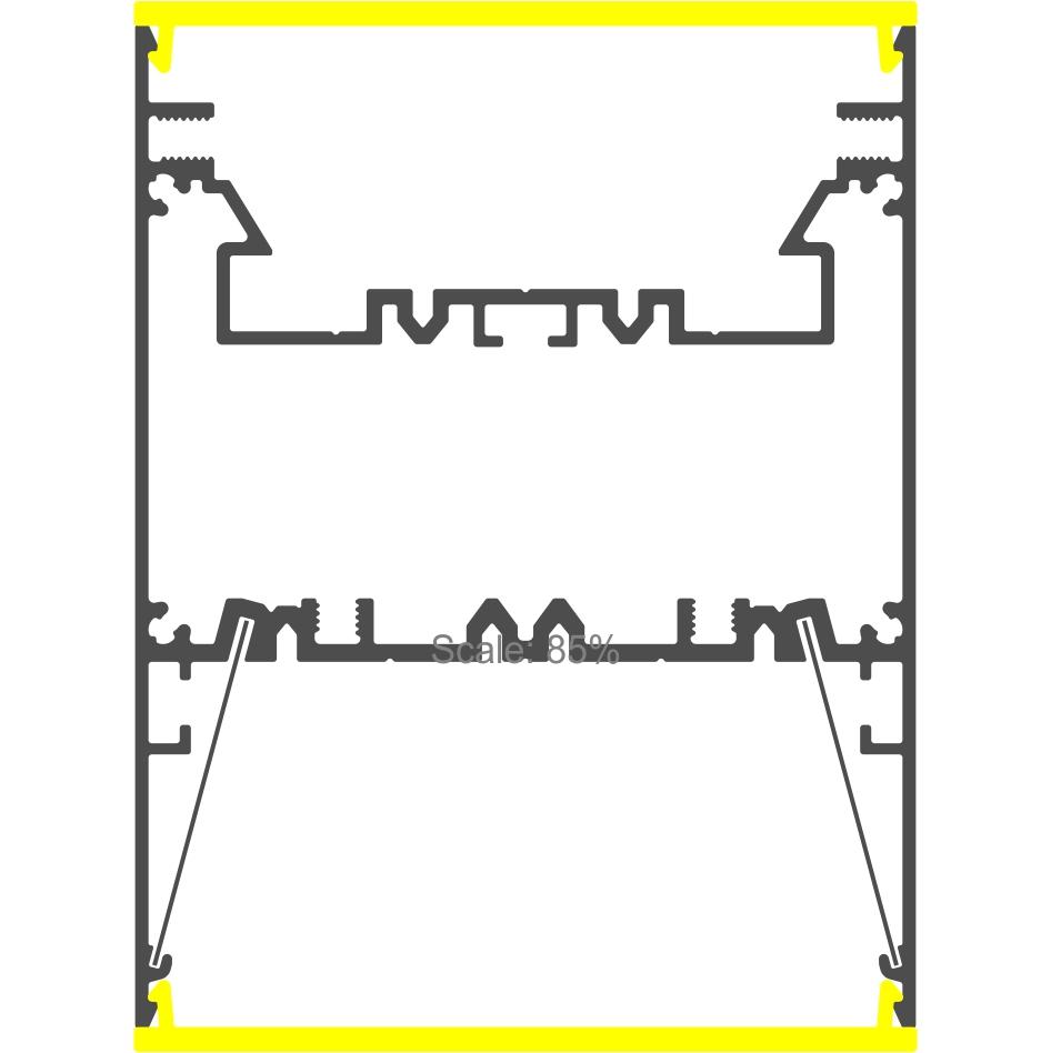 Direct/Indirect Linear Pendant Lighting LED Channel ~ Model DPL70FL - Wired4Signs USA - Buy LED lighting online