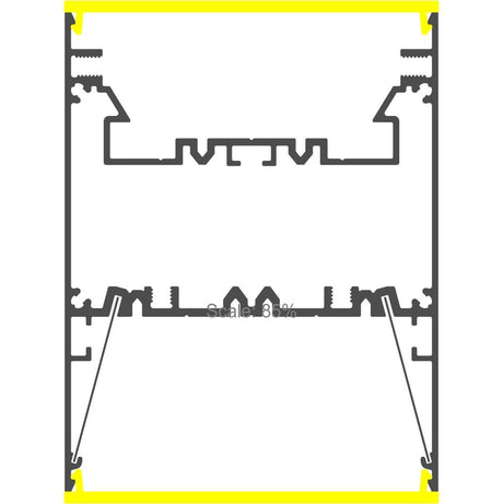 Direct/Indirect Linear Pendant Lighting LED Channel ~ Model DPL70FL - Wired4Signs USA - Buy LED lighting online