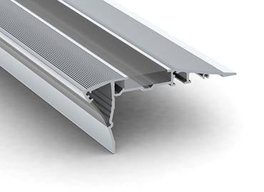 Silver LED Stair Light Channel ~ Model Alu-Stair2 - Wired4Signs USA - Buy LED lighting online