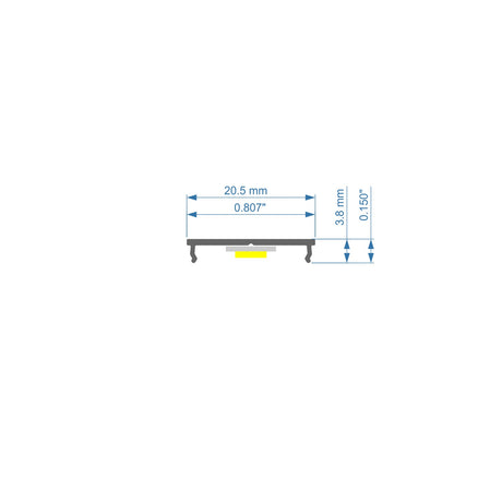 Mounting Profile ~ Model Fix16 - Wired4Signs USA - Buy LED lighting online