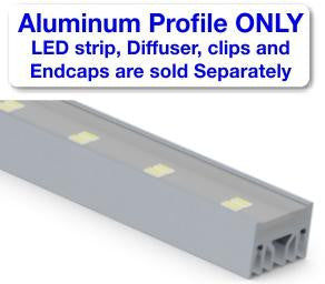 Surface Mount LED Strip Channel ~ Model Alu-Epoxy - Wired4Signs USA - Buy LED lighting online