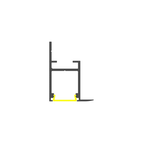 LED Profile For Plasterboard Drop Ceiling Perimeter Lighting ~ Model Frame14 - Wired4Signs USA - Buy LED lighting online