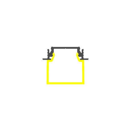 Recessed Easy Mounting LED Channel ~ Model Groove14 - Wired4Signs USA - Buy LED lighting online